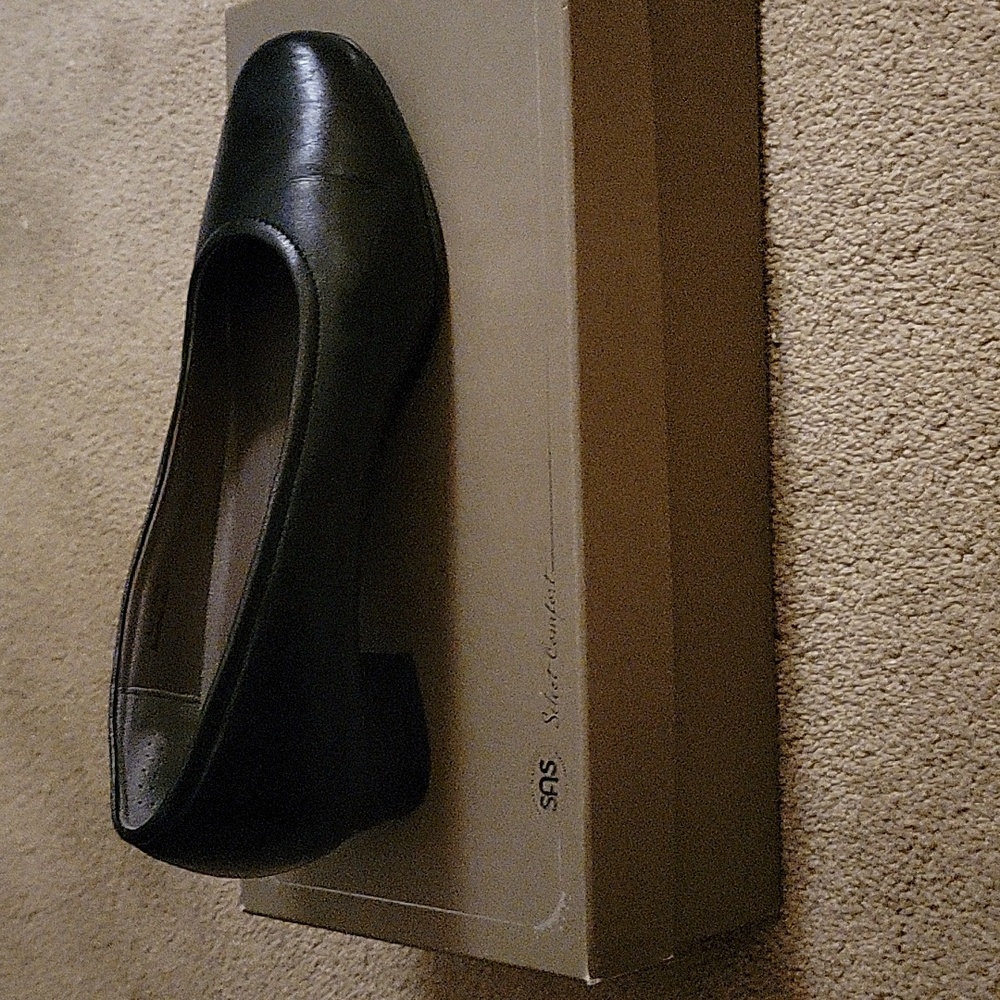 Never worn!  New in the box, black SAS Ladies' pumps.